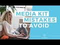 Media Kit For Bloggers & Influencers | TOP Mistakes to AVOID! Media Kit For Bloggers & Influencers | TOP Mistakes to AVOID!