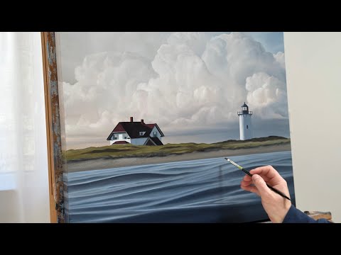 "Race Point Lighthouse" | Oil Painting Process