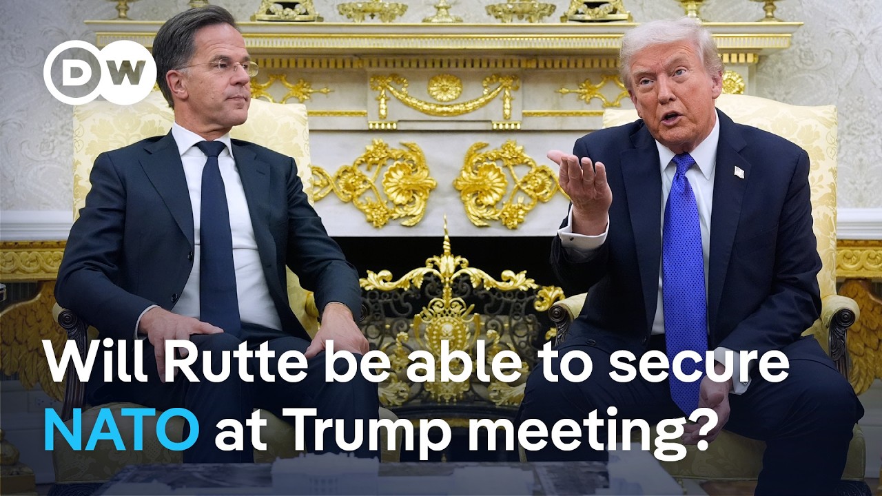 NATO Chief Rutte to meet Trump as alliance remains in crisis | DW News