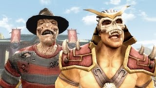 Mortal Kombat IX Freddy Krueger & Shao Kahn Performs All Character Intros PC
