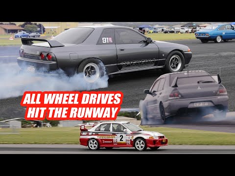 Evos, GT-Rs, Territories, Caldina and a RS3 - Runway Thrash 2021 - The All Wheel Drives