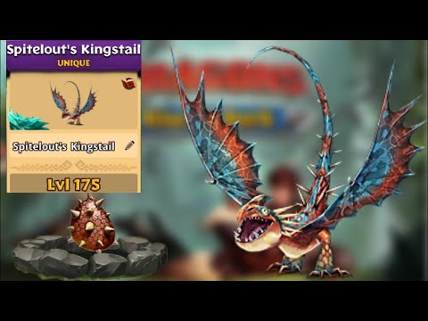 SPITEOUT'S KINGSTAIL MAX LEVEL 175 TITAN MODE - Unique Deadly Nadder - Dragons: Rise of Berk