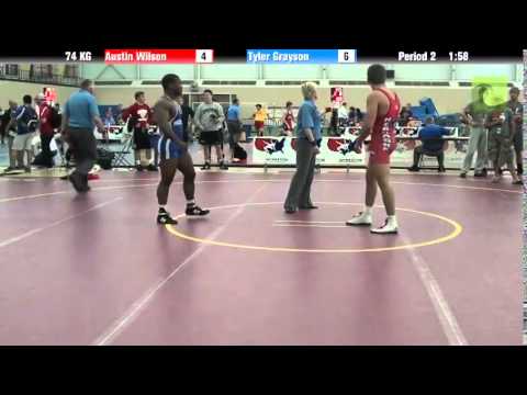 Men`s Freestyle 74 KG Ben Sullivan vs. Austin Coniker