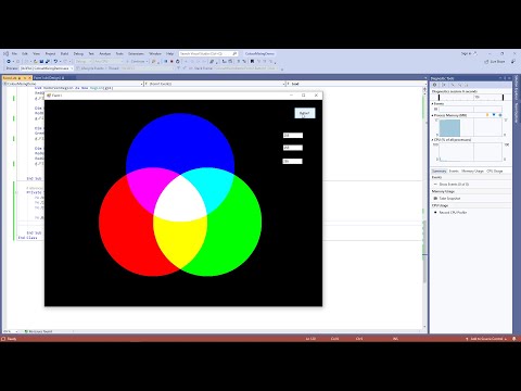 RGB Colour Mixer 1 The Finished VB NET Application