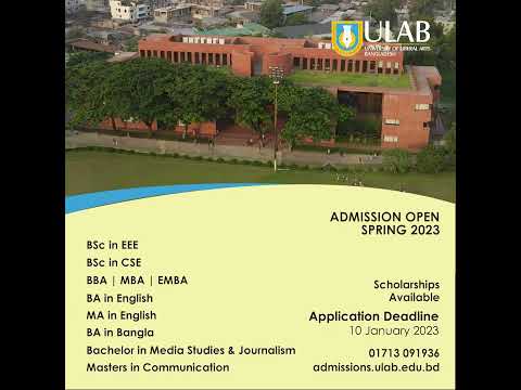 Spring admission open 2023 | ULAB ||