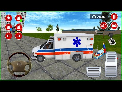 Ambulans Oyunu İzle 3D - American Ambulance Simulator #353 || Ambulans oyunları 4K Android Gameplay