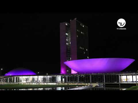 Iluminação do Congresso comemora Março Mulher - 08/03/21