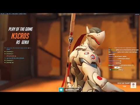 POTG! NECROS THE MOST INSANE GENJI EVER - OVERWATCH 2 SEASON 1 GAMEPLAY ► Video Source: