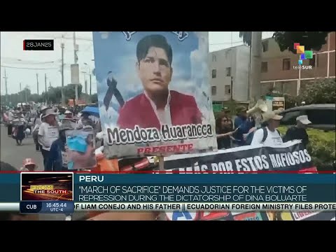 Peru | "March of Sacrifice" demands justice for the victims of Dina Boluarte’s regime repression