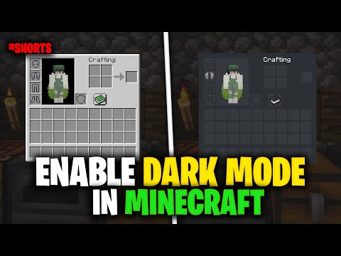 Minecraft has a Dark Mode now! | Minimalistic Dark Gui 1.18