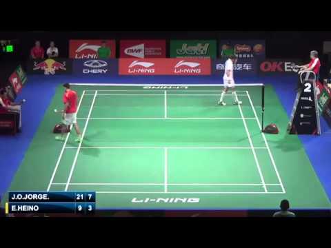 Day 3 - 2014 BWF World Championships - Jan O Jorgensen vs Eetu Heino