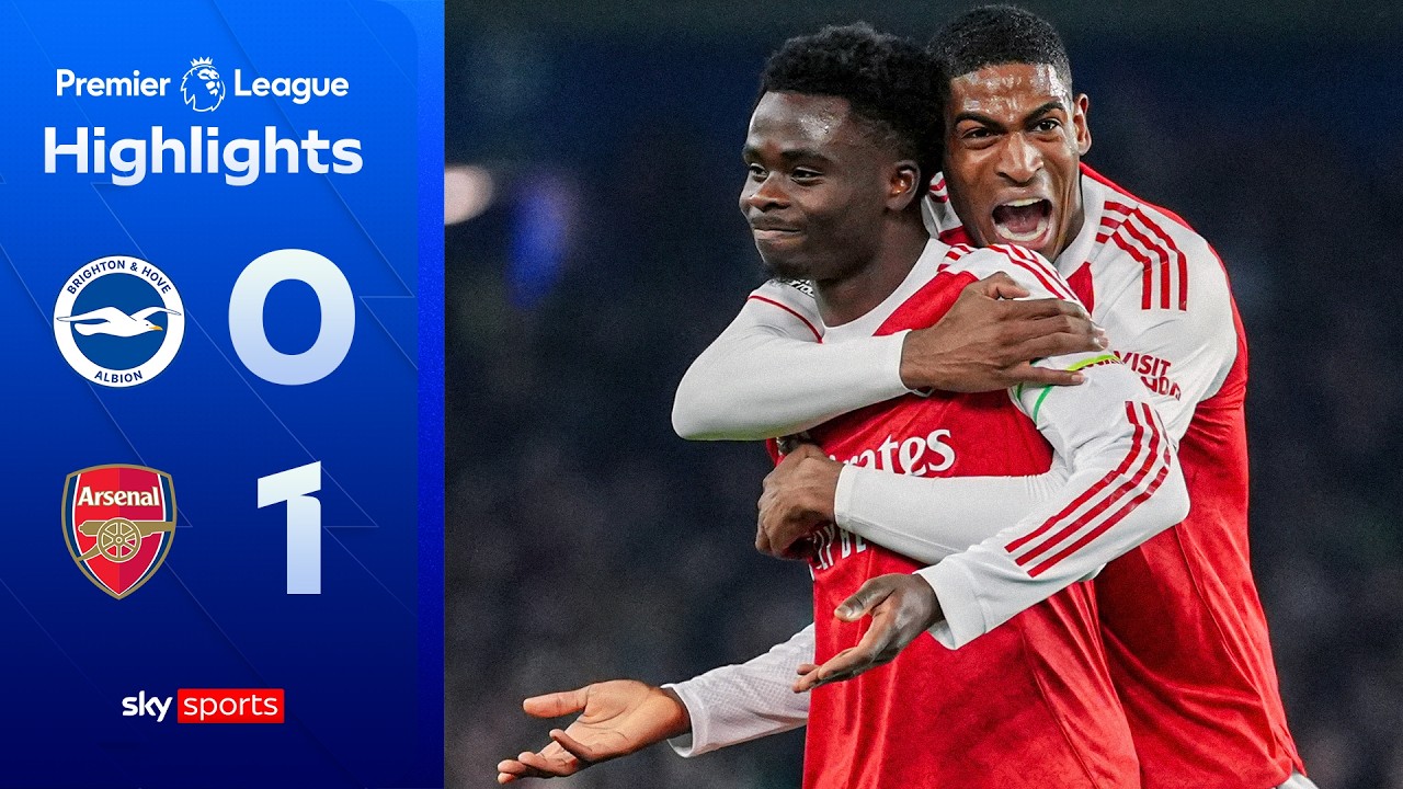 Saka puts Gunners SEVEN points clear at the top! | Brighton 0-1 Arsenal | Premier League Highlights