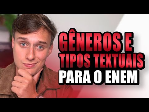 TUDO sobre TIPOS e GÊNEROS TEXTUAIS pro ENEM - Matéria que mais cai em Linguagens