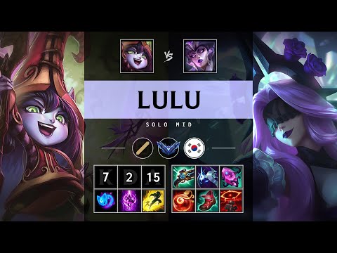 Lulu Mid vs Syndra: Killing spree - KR Diamond Patch 25.S1.1