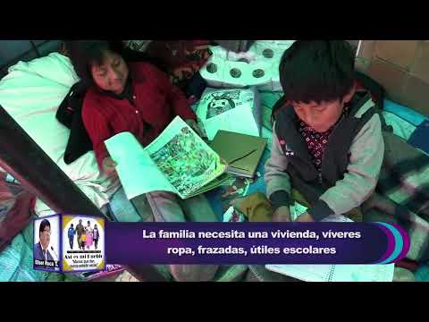 UNA ABUELITA Y SUS NIETOS HUÉRFANOS QUE VIVEN Y DUERMEN EN UNA CARPA NECESITAN AYUDA