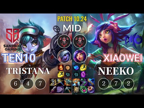SB Ten10 Tristana vs DMO Xiaowei Neeko Mid - KR Patch 10.24