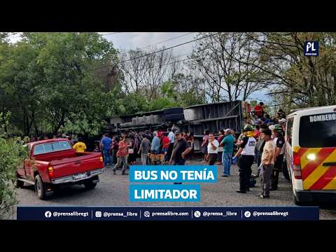 Bus accidentado en San Juan Sacatepéquez no tenía limitador de velocidad, según DGT