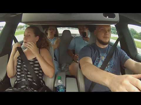 Model S P85D - Insane mode - Family reaction!