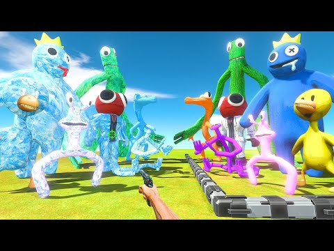 FPS Avatar Rescues Rainbow Friends and Fights Ice Itself - Animal Revolt Battle Simulator