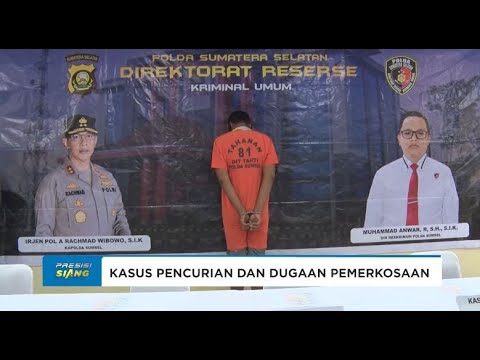 POLDA SUMSEL UNGKAP KASUS TINDAK PIDANA PENCURIAN DENGAN KEKERASAN