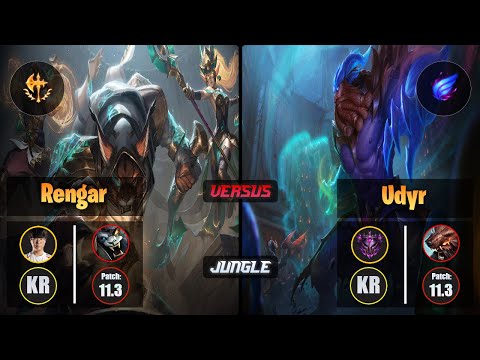 Haru RENGAR (Jungle) [Conqueror] VS UDYR - Master KR Patch 11.3