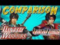 COMPARISON Dynasty Warriors Vs Samurai Warriors