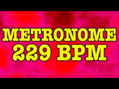 229 BPM Metronome - Psychedelic Metronome - 10 Minutes - 229BPM Click Track - Metrónomo 229 BPM