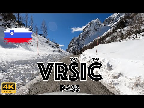 🇸🇮 Vršič pass in Slovenia: driving in early spring #mountainroad