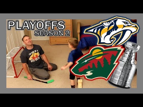 KNEE HOCKEY PLAYOFFS - WILD / PREDATORS - WESTERN CONFERENCE SEMIFINALS - SEASON 2 - QUINNBOYSTV