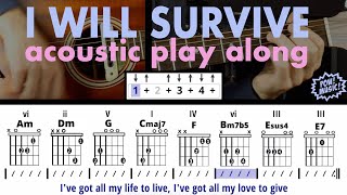 Download lagu “I Will Survive” Acoustic Guitar and Vocals Play Along! 7 Chord Song! (Gloria Gaynor/Cake Made Easy) mp3 Download lagu “I Will Survive” Acoustic Guitar and Vocals Play Along! 7 Chord Song! (Gloria Gaynor/Cake Made Easy) mp3