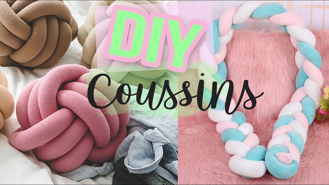 JE FABRIQUE DES COUSSINS NOEUDS & TRESSE _ tour de lit bébé tresse