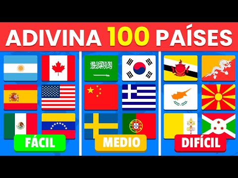 Adivina 101 BANDERAS 🚩🌎 con Niveles de Dificultad ✅-💀 | Súper Desafío de Banderas