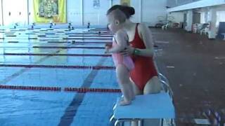 Baby Swimming (Arabel - 1 year and 9 months old swimming in the Aura Centre).