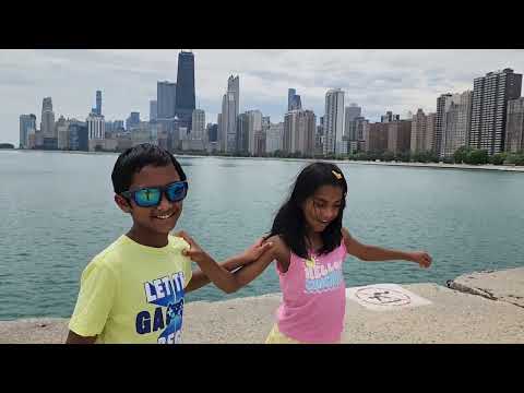 Chicago North Avenue Beach | Chicago Illinois | Aarush and Aashritha playing at beach ⛱️ 😎
