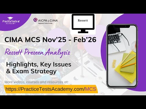 CIMA MCS November 2025 & February 2026 Pre-Seen | Exam Insights, Industry Analysis & Study Guide