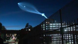 Elon Musk&#39;s SpaceX Falcon 9 rocket causes a spectacle in the sky