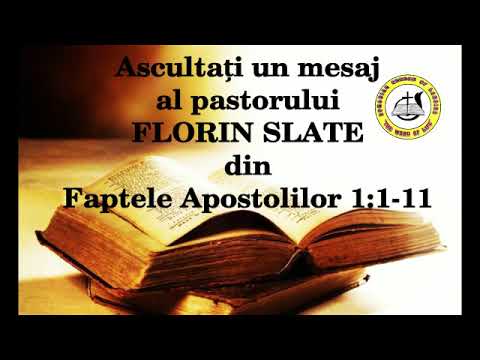 Rev. Florin Slate - Inaltarea Domnului 2020 (Fapte 1:1-11)