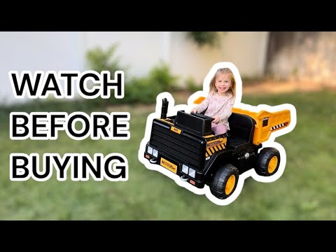 A ride on that’s a DUMP TRUCK?!? Ride-on Dump Truck for Kids - Honest Review