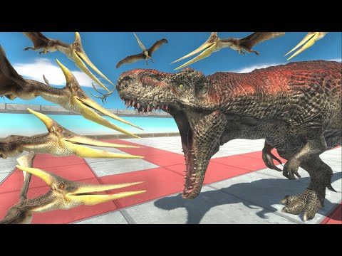 Pteranodon attack on Dinosaurs - Animal Revolt Battle Simulator