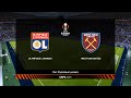 Lyon vs West Ham United | Parc OL | 2021-22 UEFA Europa League | PES 2021