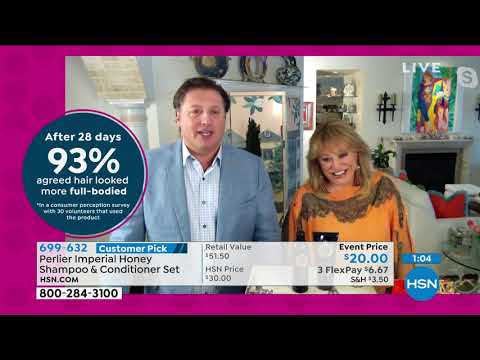 Perlier Imperial Honey Shampoo Conditioner Set