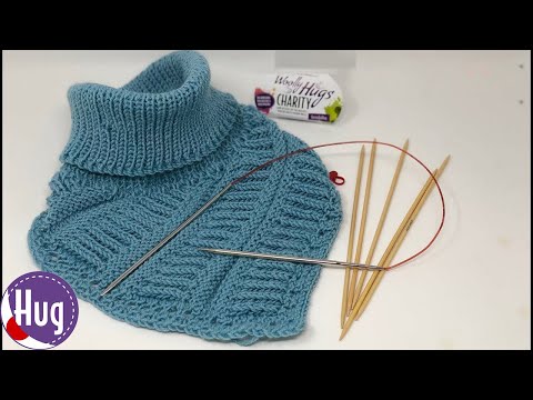 Keilkragen Patent-Rippen häkeln - Woolly Hugs