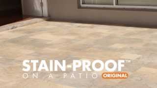 Applying STAIN-PROOF™ Original on a Marble Patio