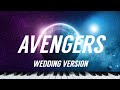 AVENGERS Wedding Version Feat Pachelbel S Canon PIANO COVER SHEETS By Paul Hankinson