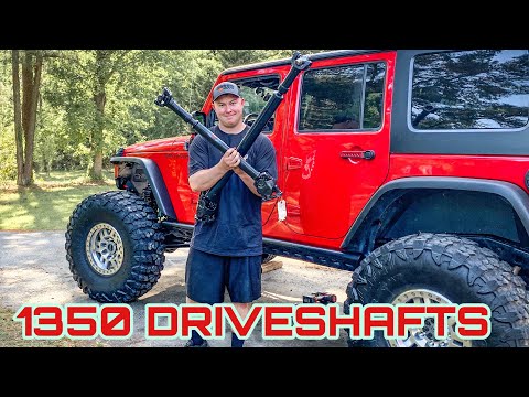 Installing Heavy Duty Driveshafts In My Jeep Wrangler - The 1 Ton Axles Are Drivable!!