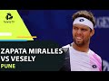 Bernabe Zapata Miralles vs Jiri Vesely | 2022 Pune Live Stream