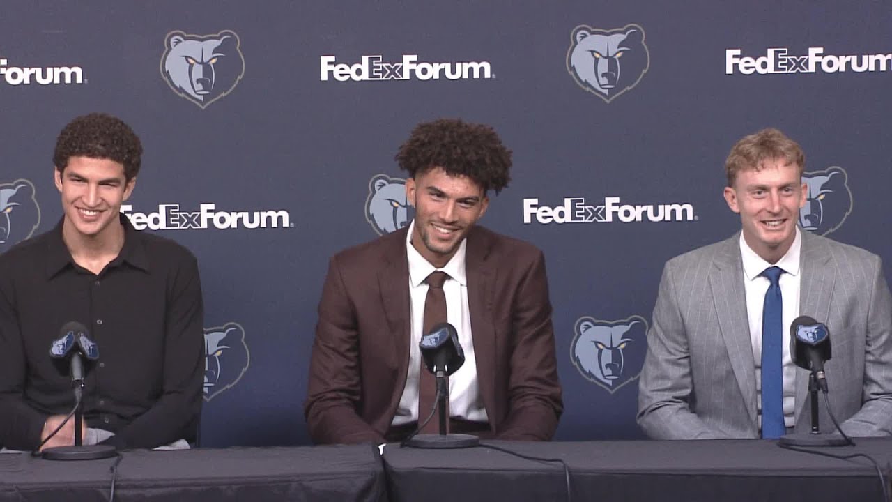 Cam Boozer, Karim López, & Richie Saunders FULL Memphis Grizzlies Introductory Press Conference