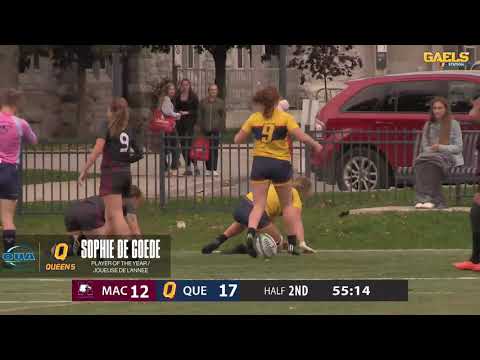 Sophie de Goede - Player of the Year, women's rugby // Joueuse de l’année, rugby féminin