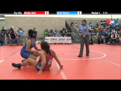 FILA Junior 59 kg / 130 lbs. - Shelby Hall vs. Carla Ponce