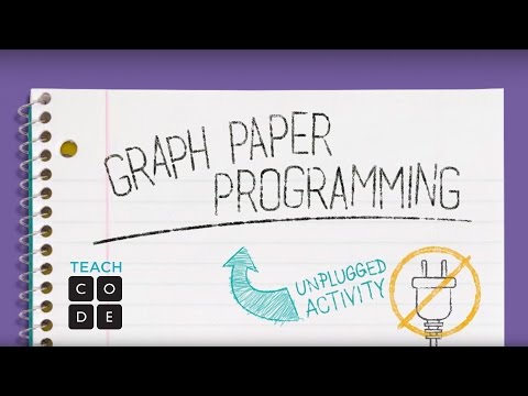 Unplugged Lesson in Action - Graph Paper Programming